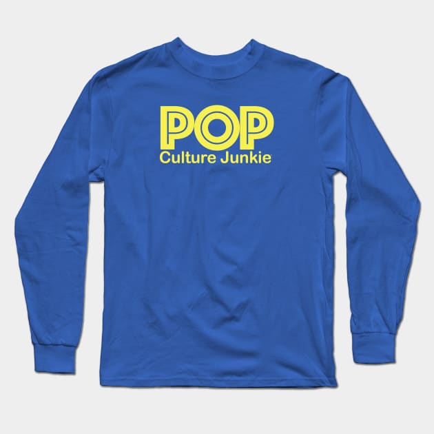 Pop Culture Junkie Logo Long Sleeve T-Shirt by Pop Culture Entertainment